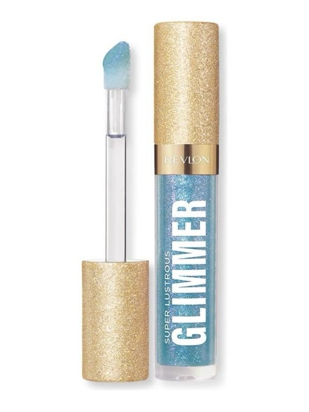 Revlon Super Lustrous Glimmer Lip Gloss — Shimmery Blue Gold - Indigo Ice